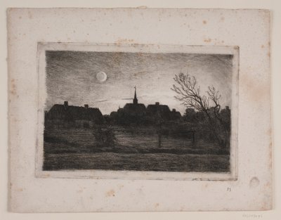 Hornbæk kyrka, sommarkväll av Carl Locher