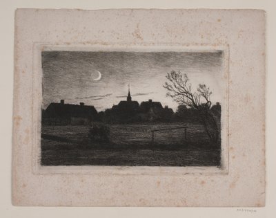 Hornbæk kyrka, sommarkväll av Carl Locher