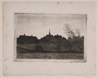 Hornbæk kyrka, sommarkväll av Carl Locher