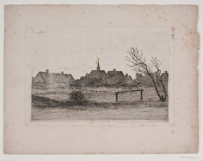 Hornbæk kyrka, sommarkväll av Carl Locher