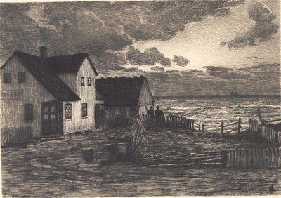 Hus vid havet. Tisvilde av Carl Locher