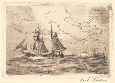 Hård kuling av Carl Locher
