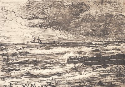 Storm vid Tisvilde av Carl Locher
