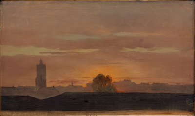 Darmstadt, utsikt från slottsateljén av Carl Ludwig Seeger