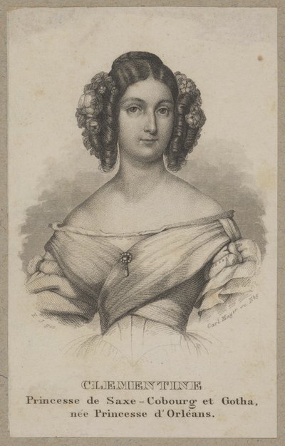Klementyna, prinsessa av Sachsen-Coburg av Carl Mayer