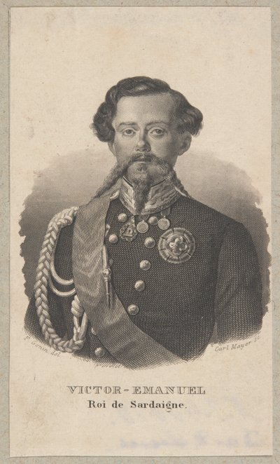 Viktor Emanuel I, kung av Sardinien av Carl Mayer