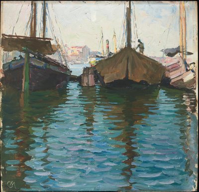 Venedig (olja på panel) av Carl Moll