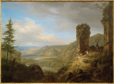 C. Morgenstern, utsikt från ruinerna av Böckelheim slott av Carl Morgenstern