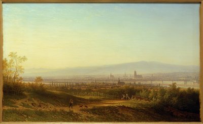 C.Morgenstern, utsikt över Sachsenhausen av Carl Morgenstern