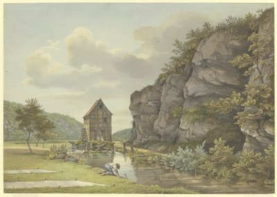 Sågverk nära Eppstein (Lorsbachdalen) av Carl Morgenstern