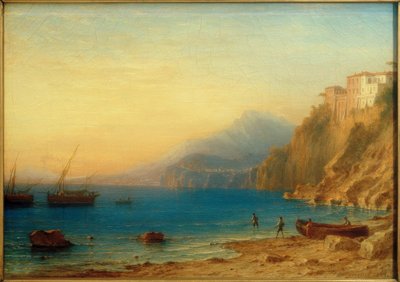 Torquato Tasso, faders hus i Sorrento / målning v. C. Morgonstjärna av Carl Morgenstern