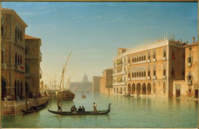 Venedig, Canal Grande / målning av Carl Morgenstern av Carl Morgenstern