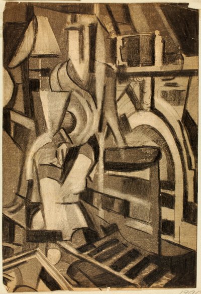 Abstrakt - Sittande figur av Carl Newman
