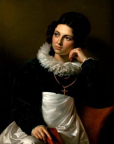 Rosalia Klieber, hustru till skulptören Josef Klieber av Carl Peter Goebel d. Ä.