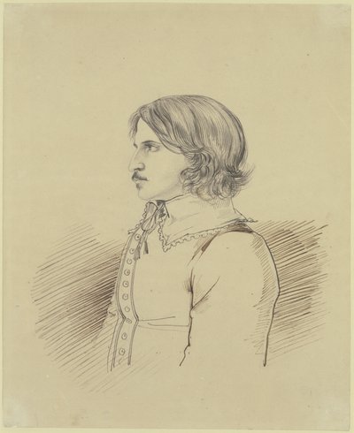 Porträtt av en okänd student ur kretsen kring ”Teutsche Lesegesellschaft” i Heidelberg, 1816 av Carl Philipp Fohr