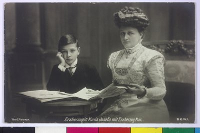 Ärkehertiginnan Mary Josefa med sonen Max av Carl Pietzner