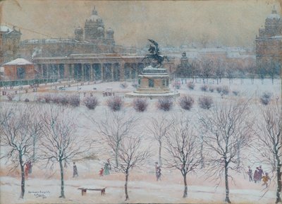 Den yttre Burgplatz i Wien på vintern av Carl Pippich