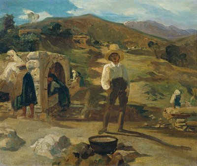 Italienskt landskap av Carl Rahl