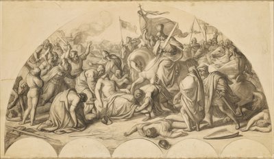 Rudolf I av Habsburg vid liket av Przemysl Ottokar II av Böhmen av Carl Rahl