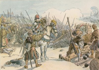 Joachim II ledde striden i de turkiska krigen 1542 av Carl Rohling