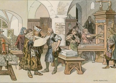 John Cicero som deltog i det första boktryckeriet i Stendal 1490 av Carl Rohling