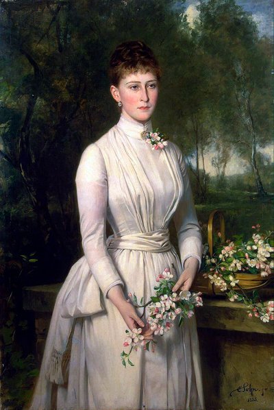 Porträtt av storhertiginnan Elizaveta Fyodorovna