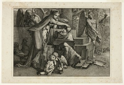 Allegory of Art: A Youth Inspired by the Spirit of Art av Carl Russ