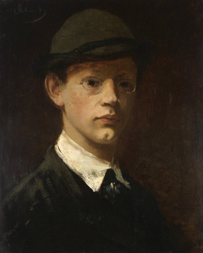 manligt porträtt av Carl Schuch