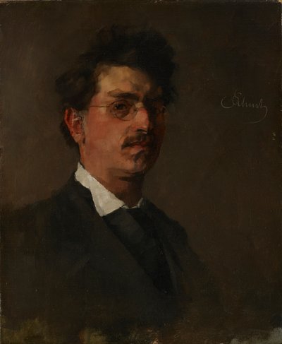 självporträtt av Carl Schuch