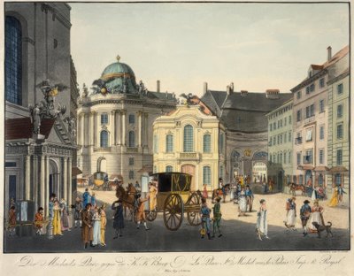 Michaelsplatz mot K.K. Slott av Carl Schütz