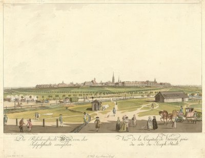 Wien sett från Josephstadt av Carl Schütz