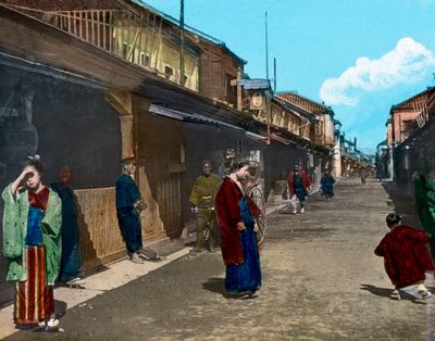 Japan, ön Honshu, Kanto-regionen, gatuliv i Tokyo, bilddatum: cirka 1920. Carl Simon-arkivet av Carl Simon