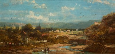 En liten stad i Bayern av Carl Spitzweg