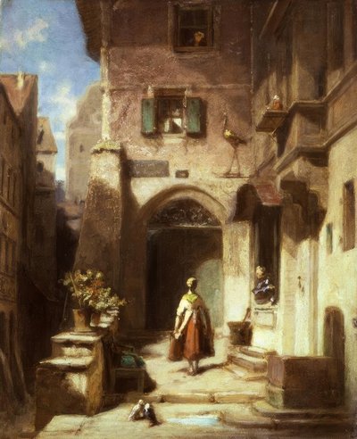 På storkapoteket av Carl Spitzweg