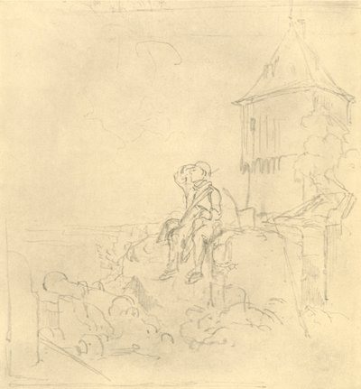 Berdächtiger Rauch, mitten av slutet av 1800-talet, c1924. av Carl Spitzweg