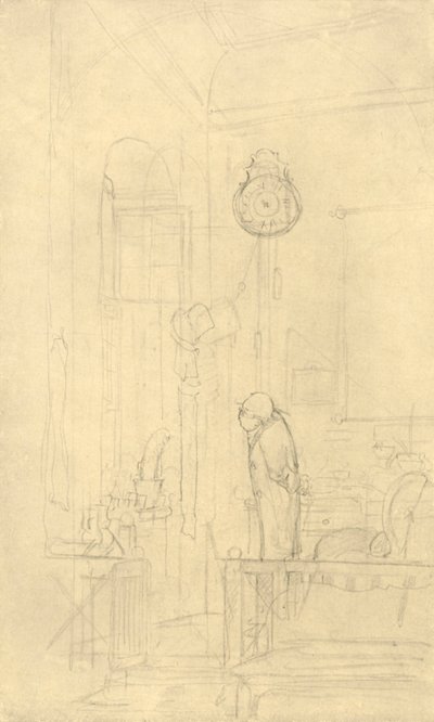 Der Kaktusfreund, mitten av slutet av 1800-talet, c1924. av Carl Spitzweg