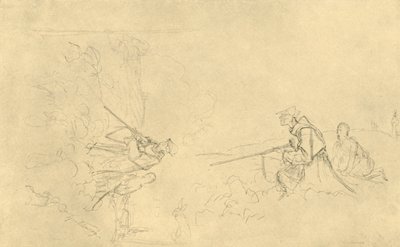 The Sunday Hunter, mitten av slutet av 1800-talet, c1924. av Carl Spitzweg