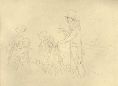 The Jewish Magister, mitten av slutet av 1800-talet, c1924. av Carl Spitzweg