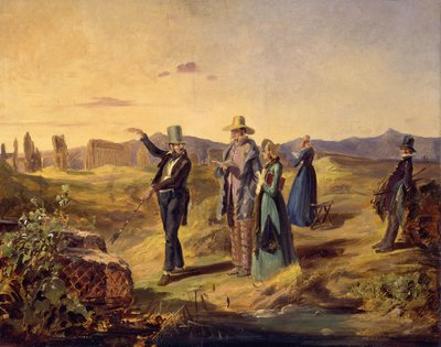 Engelsmän i Campagna, ca 1835. av Carl Spitzweg