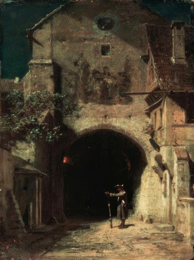 Gäspande vaktpost av Carl Spitzweg
