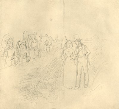 Institutsspaziergang, mitten av slutet av 1800-talet, c1924. av Carl Spitzweg