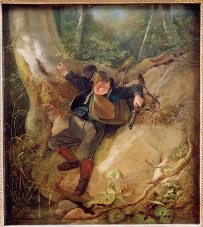 Jaktolycka av Carl Spitzweg