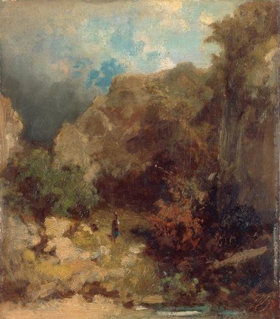 Flicka i skogen av Carl Spitzweg