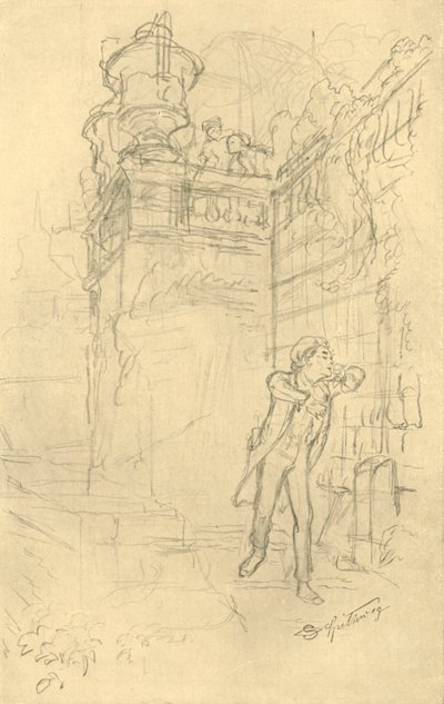 Malvolios Enkel, mitten av slutet av 1800-talet, c1924. av Carl Spitzweg