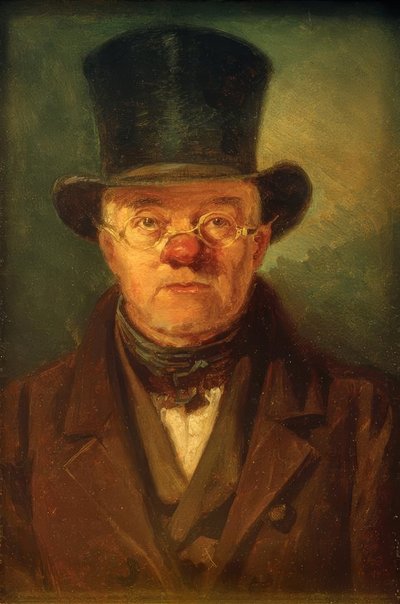 Man med hög hatt av Carl Spitzweg