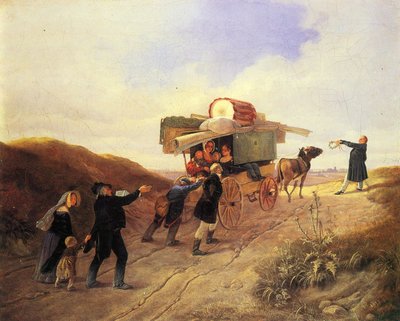 Reisende Komödianten  av Carl Spitzweg