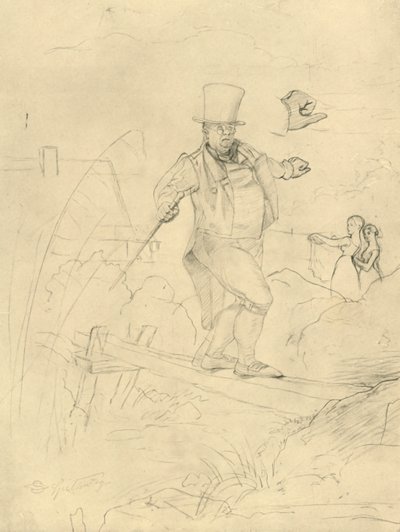 Schwierige Passage, mitten av slutet av 1800-talet, c1924. av Carl Spitzweg