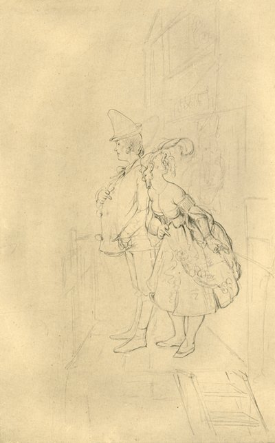 Kom in, mina herrar!, mitten av slutet av 1800-talet, c1924. av Carl Spitzweg