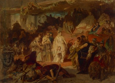 Thusnelda i Germanicus triumftåg av Carl Theodor von Piloty