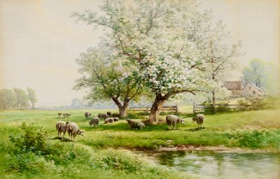 Pastoralt landskap av Carl Weber